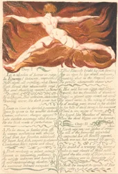 Het eerste boek van Urizen, Plaat 3, Hoofdstuk 1 . . . . (Bentley 3)